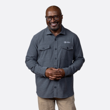 AT&T Shawn Long Sleeve Twill Overshirt