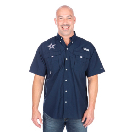 dallas cowboys columbia tamiami short sleeve shirt