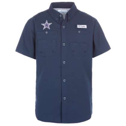 dallas cowboys columbia tamiami short sleeve shirt