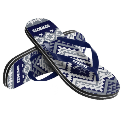 dallas cowboys flip flops