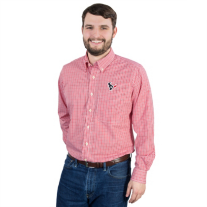 houston texans button up shirt