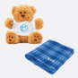 AT&T Plaid Fleece Blanket