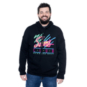 80s Neon Hoodie - Black