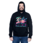 80s Neon Hoodie - Black