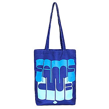 Recycled Canvas Tote - 70s Blue