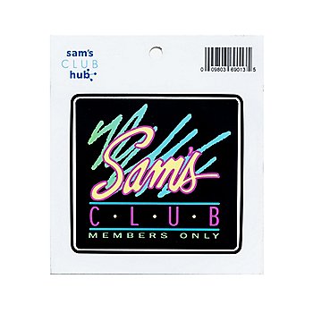 80s Neon Sticker - Black