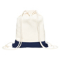Two Tone Canvas Drawstring Backpack