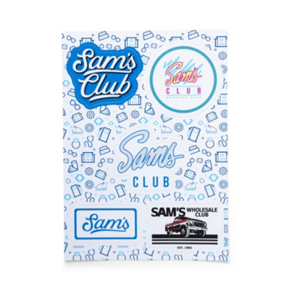 Sam's Club Glossy Sticker Page