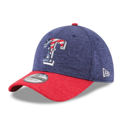Texas Rangers New Era 4th of July 39Thirty Cap Mens Hats Mens