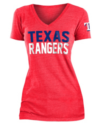 texas rangers v neck shirt