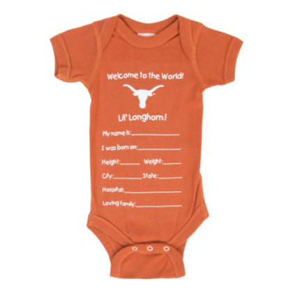 texas longhorns onesie
