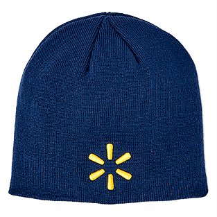 - | Embroidered Spark Beanie Yellow Navy with SparkShop SparkShop