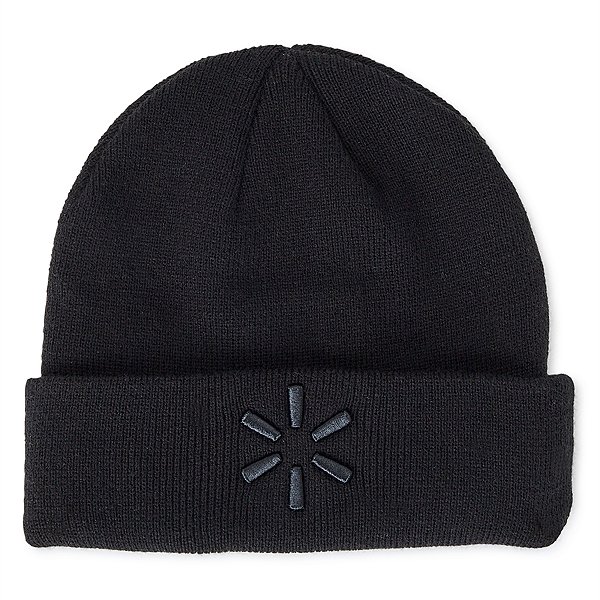 SparkShop Cuffed Beanie with Tonal Spark - Black