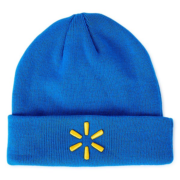 SparkShop Cuffed Beanie with Yellow Spark - Royal Blue