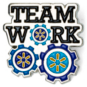 SparkShop Gears Great Teamwork Lapel Pin