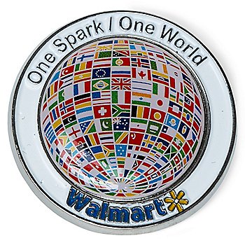 SparkShop One Spark One World Pin