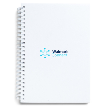 Walmart Connect Hard Cover Spiral Notebook
