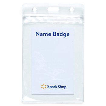 SparkShop Soft Vertical Badge Cover