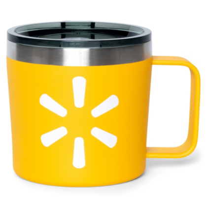 Yellow Spark Coffee Mug with Lid Spark Shop