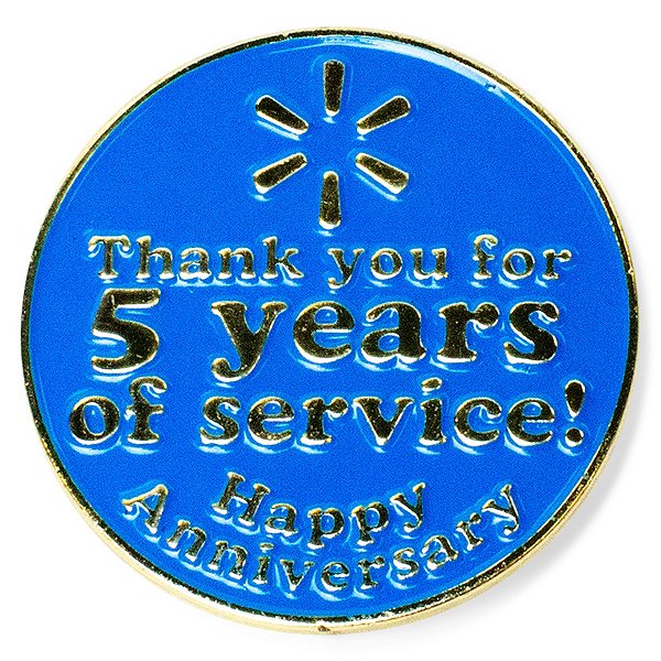 SparkShop 5 Years of Service Pin