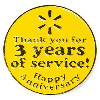 SparkShop 3 Years of Service Pin