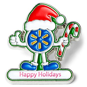 SparkShop Happy Holidays Spark Man Pin