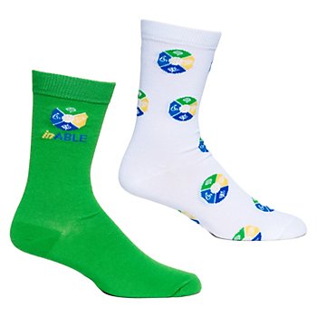 SparkShop In Able Logo Socks - 2 Pair