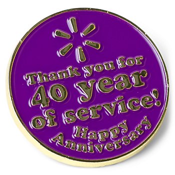 SparkShop 40 Years of Service Pin