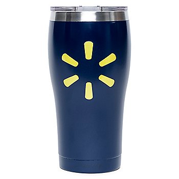 SparkShop Navy Tumbler With Yellow Spark and Clear Lid - 20 oz