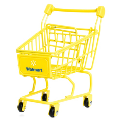 Mini Walmart Shopping Cart Yellow