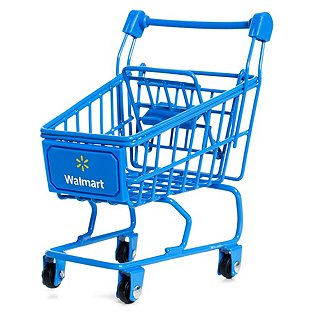 SparkShop Mini Walmart Shopping Cart \- Yellow