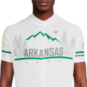 SparkShop Men's Short Sleeve Arkansas State Bike Jersey - White