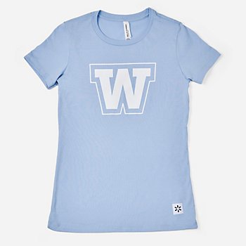 SparkShop Light Blue "W" T-Shirt Women's