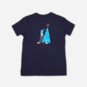 SparkShop Tree Decorating Youth Tee - Navy