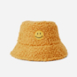 SparkShop Smiley Sherpa Bucket Hat - Yellow