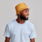 SparkShop "Smiley" Reversible Bucket Hat - White/Yellow