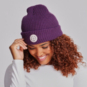 SparkShop Quality Goods Waffle Cuffed Beanie - Burgundy