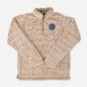 SparkShop Quality Goods Sherpa Women's Quarter Zip - Oatmeal