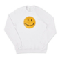 SparkShop Smiley Unisex Sequin Flip Crewneck Sweatshirt - White