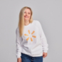 SparkShop Spark Unisex Raglan Crewneck Sweatshirt - White