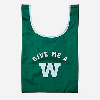 SparkShop Dark Green "Give me a W" Tote