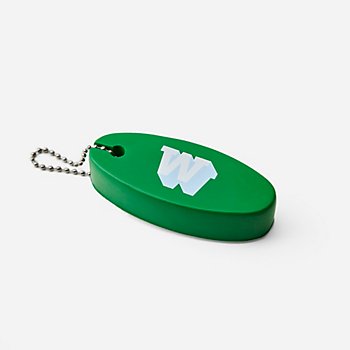 SparkShop Dark Green "W" Floating Keychain