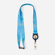 SparkShop "Give me a W" Badge Pull Lanyard - Blue