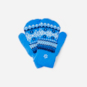 SparkShop Fairisle Mittens - Blue