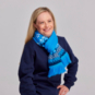 SparkShop Fairisle Scarf - Blue