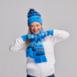 SparkShop Fairisle Scarf - Blue