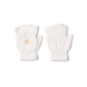 SparkShop Metallic Spark Fingerless Gloves - White