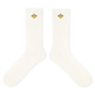 SparkShop Cowboy Smiley Tube Socks - Cream/Natural