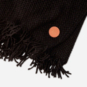 SparkShop Spark Chunky Knit Blanket With Fringe - Black