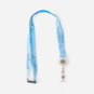 SparkShop Cowboy Smiley Badge Pull Lanyard - Powder Blue